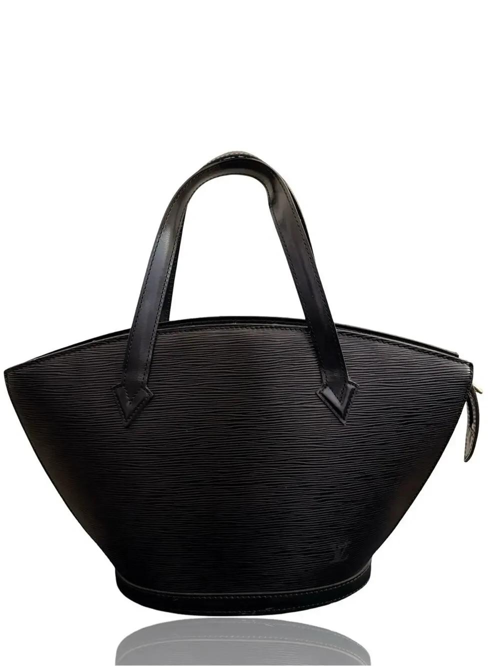 Louis Vuitton Epi Saint Jacques PM Black Epi Leather Tote Bag Vintage Authentic